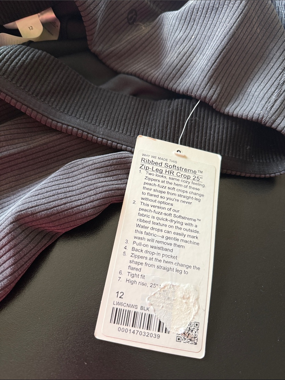 lululemon athletica Ribbed Cropped Flare Pants - Black - Picture 2 of 4